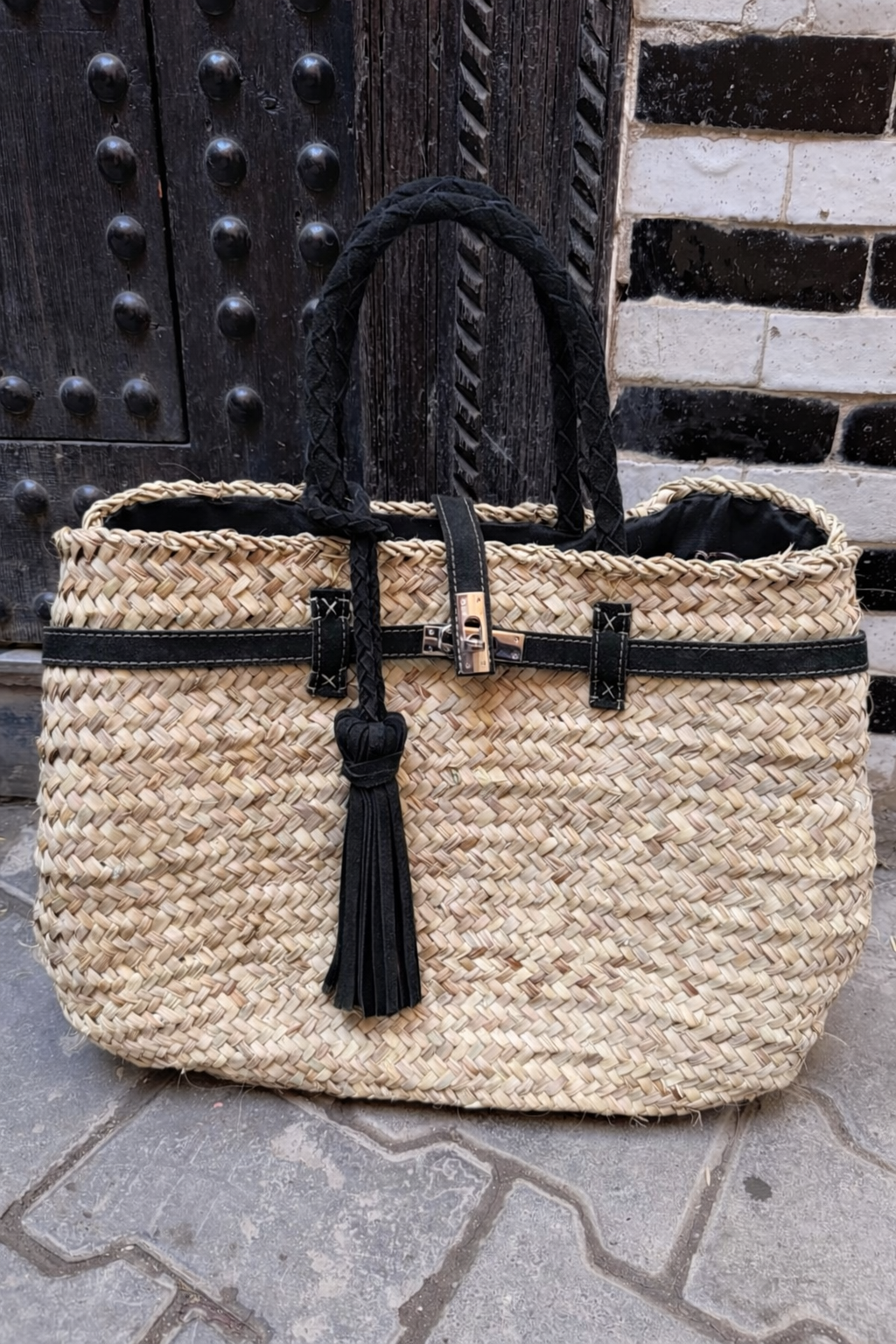 Tas Berbère Suède – Zwart Groot