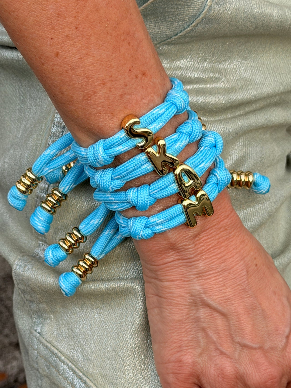 Armband Initial Turquoise