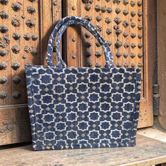 Zélia Atelier Tote Bag  |  Jeans Blauw