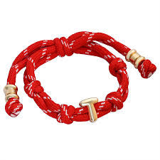 Armband Initial Rood