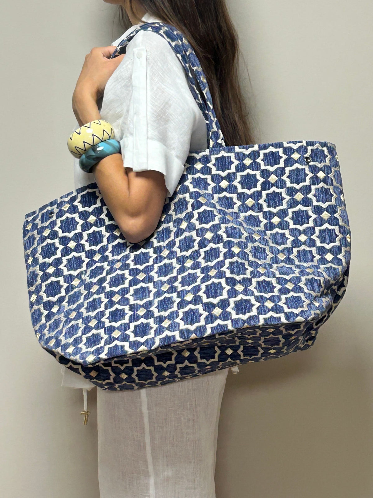 Zélia Atelier Bag – Large | Jeans Blauw