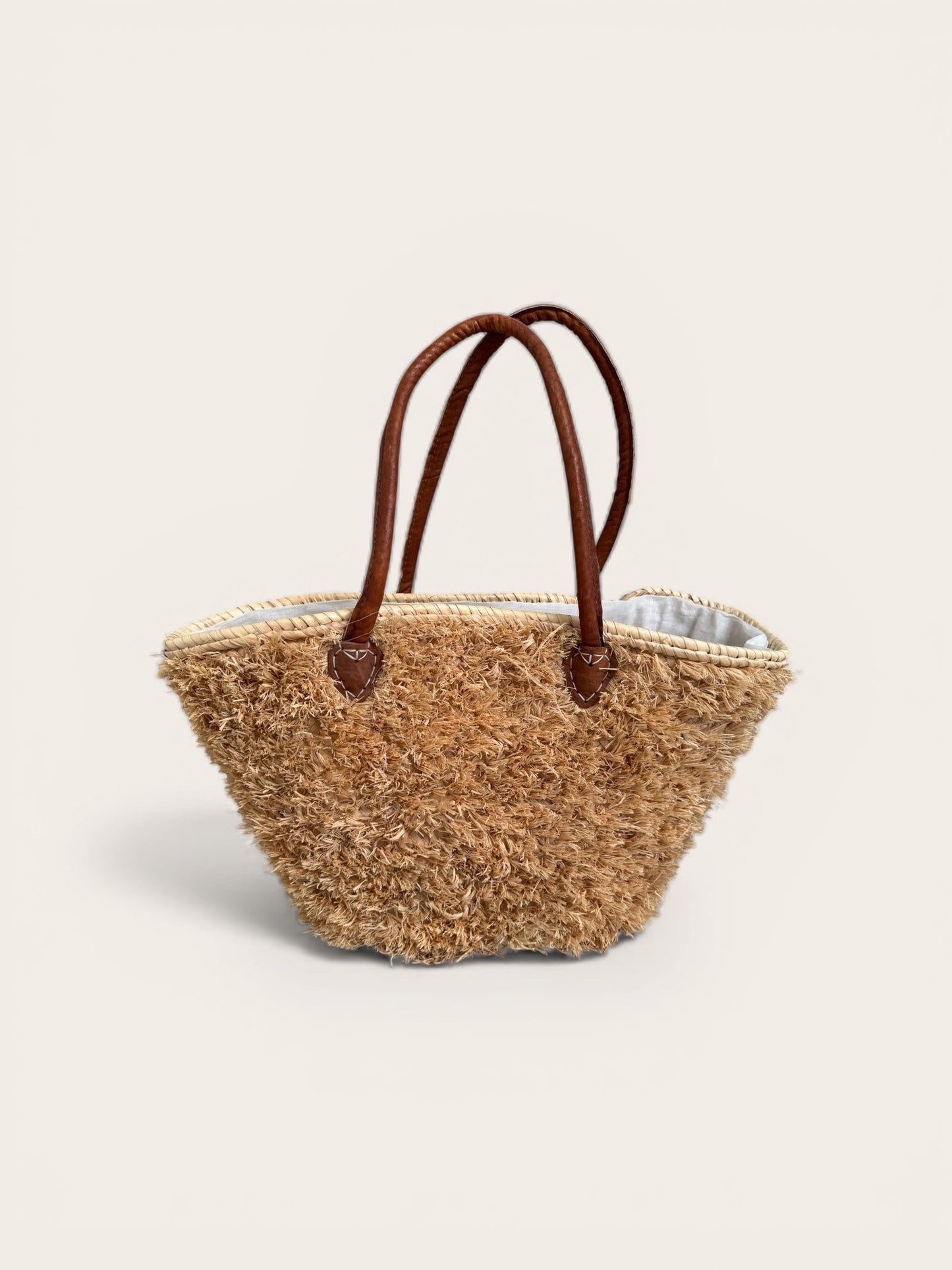 Shopper van Stro met Luxe Leren Hengsels