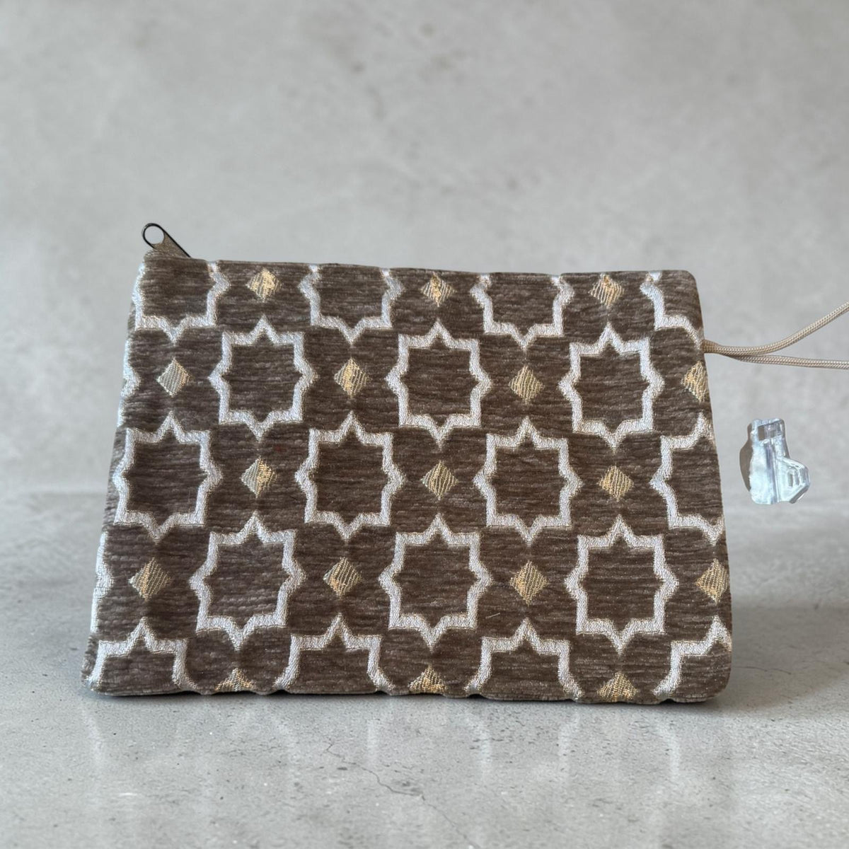 Zélia Atelier Make-Up Tasje Medium | Goud-Bruin