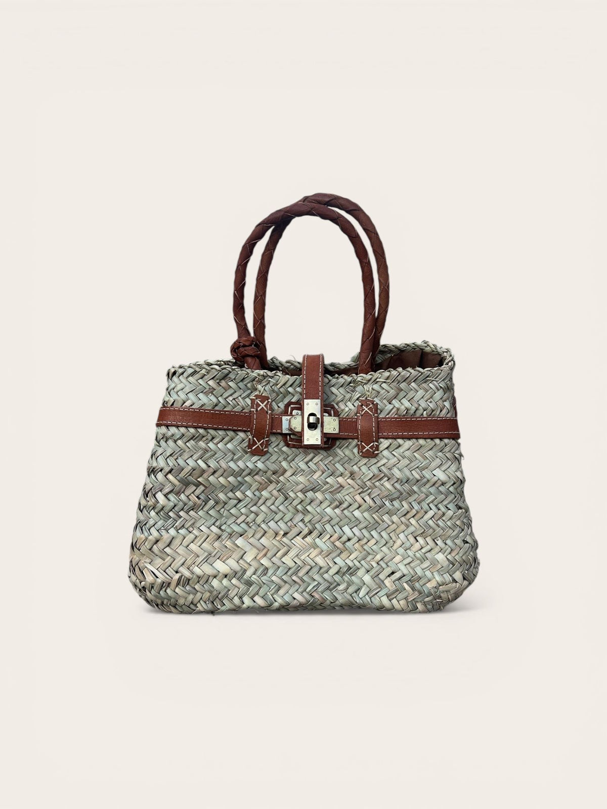 Tas Berbère Leer– Cognac Bruin Small