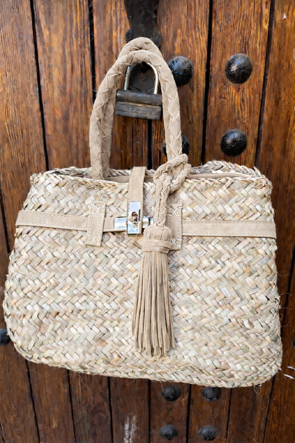 Tas Berbère Suède – Beige Small