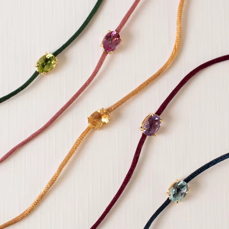 Armband Silky Rope Diamond Paars