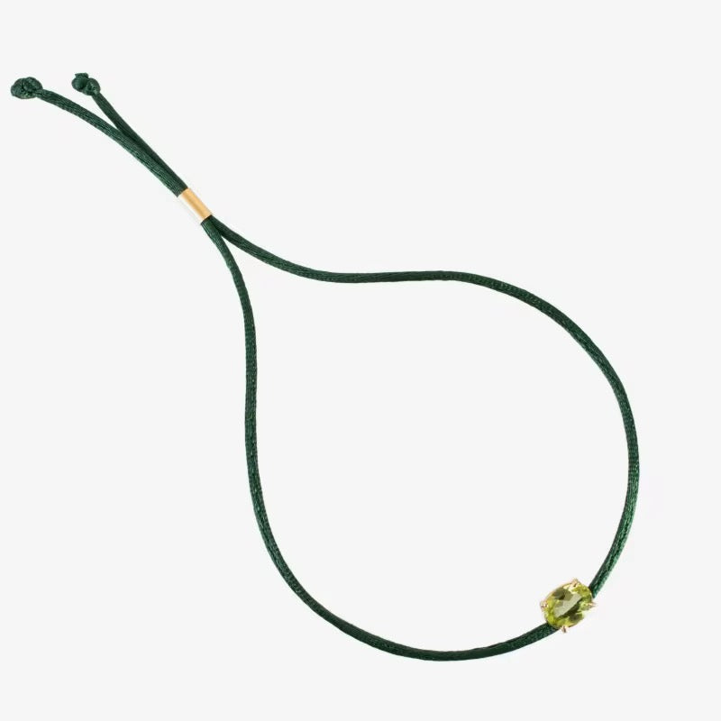 Armband Silky Rope Diamond Groen