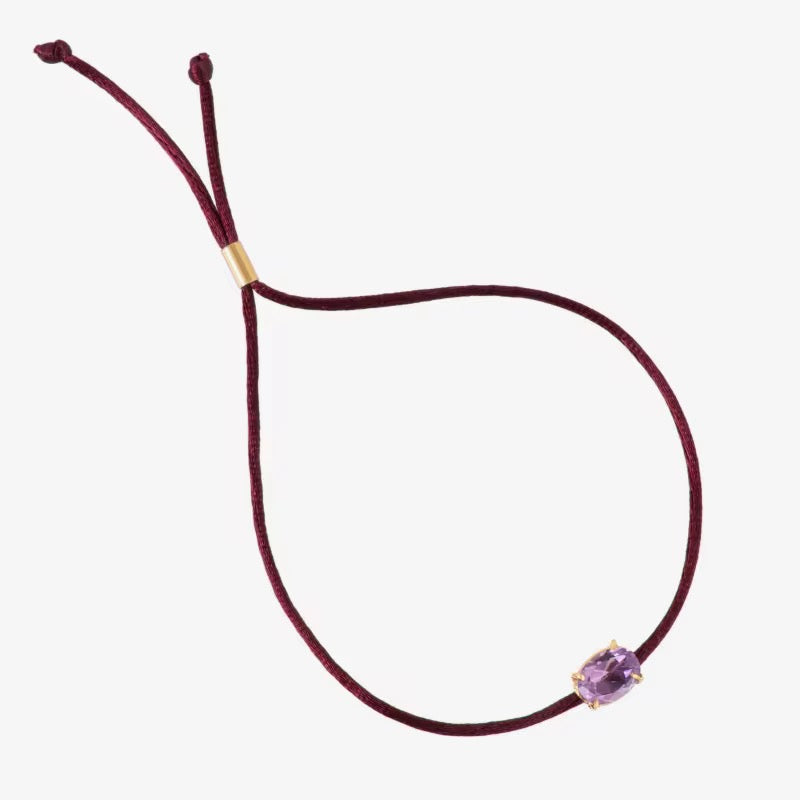 Armband Silky Rope Diamond Paars