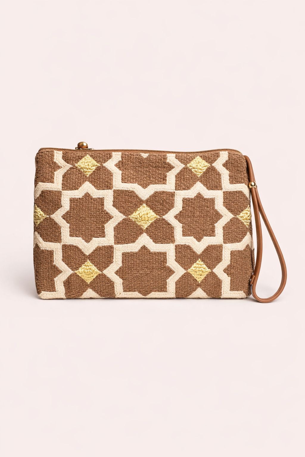 Zélia Atelier Make-Up Tasje Smal | Camel